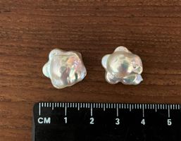 2 perles de culture "Fleurs" - lot 2 / Zuchtperlen