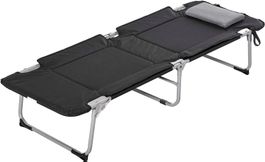 Outsunny Campingbett Schwarz