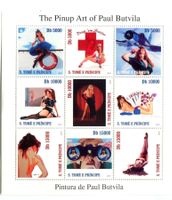 Block "Pin-up". São Tomé und Príncipe