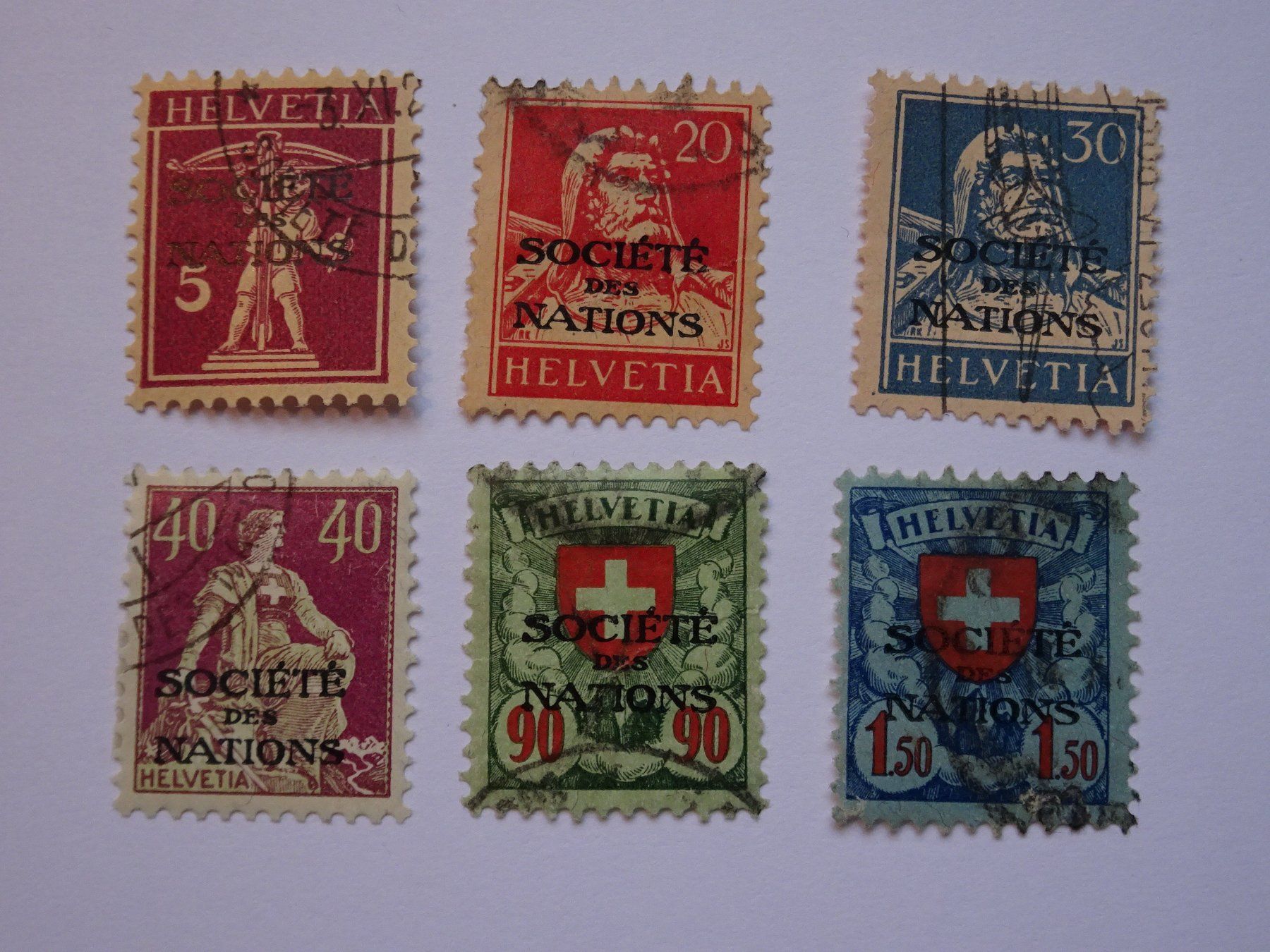 Tous les timbres: Völkerbund 1924/27 – D'occasion à Aadorf par Chnorli-Furz