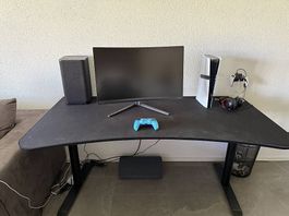 Arena Pure Black Gaming Tisch Schwarz - ARENA-PURE-BLACK