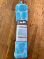 2 Badvorleger mit rutschfester Unterseite Kiesel Hellblau