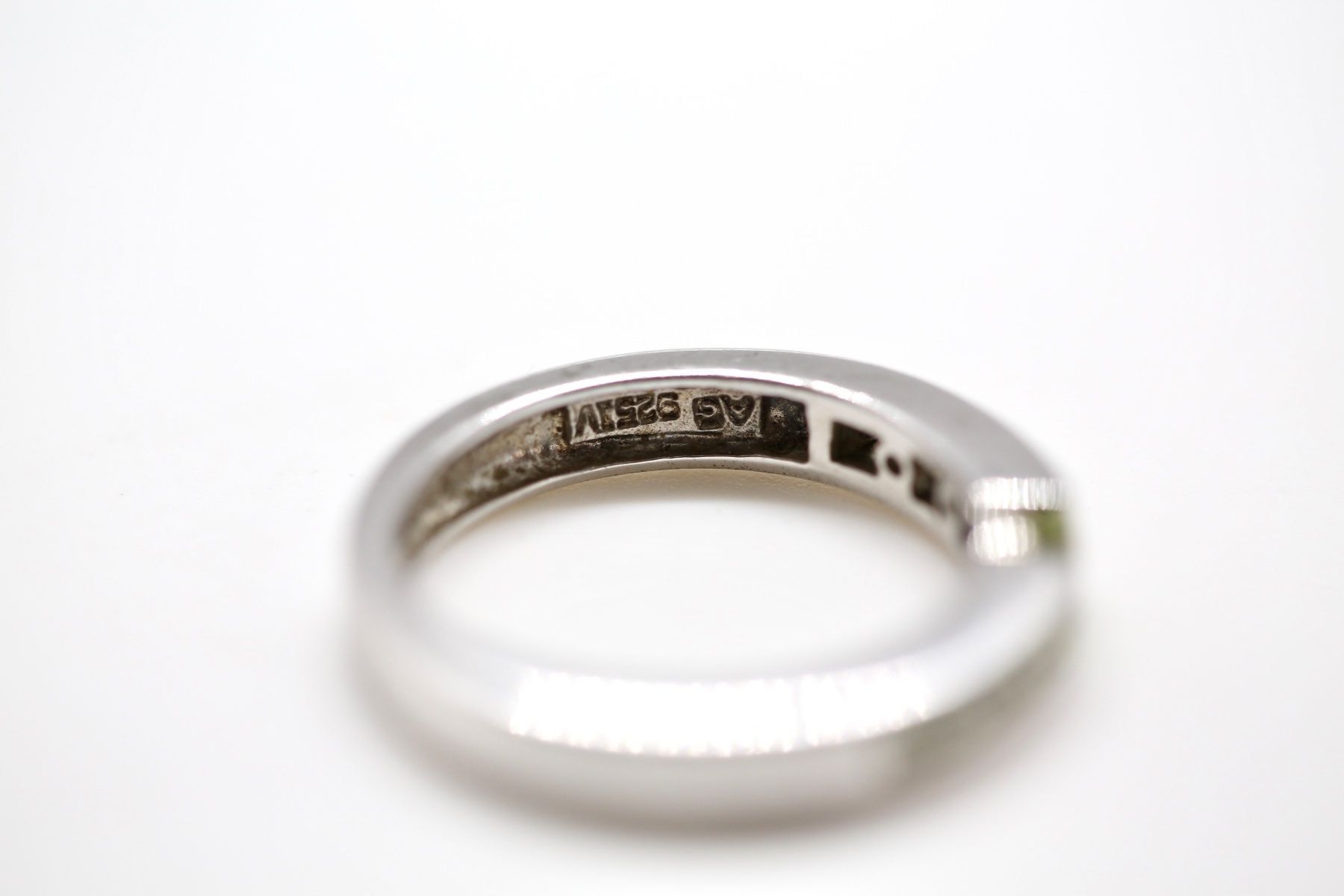 Ringe: Silberring 925 mit grünen Steinen – Gebraucht aus Reinach BL von Han-Numismatik 4