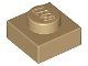 Lego Dark Tan Plate 1 x 1 60 Stück