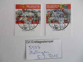 Voll Ort Ersttagsstempel aus 5507 Mellingen