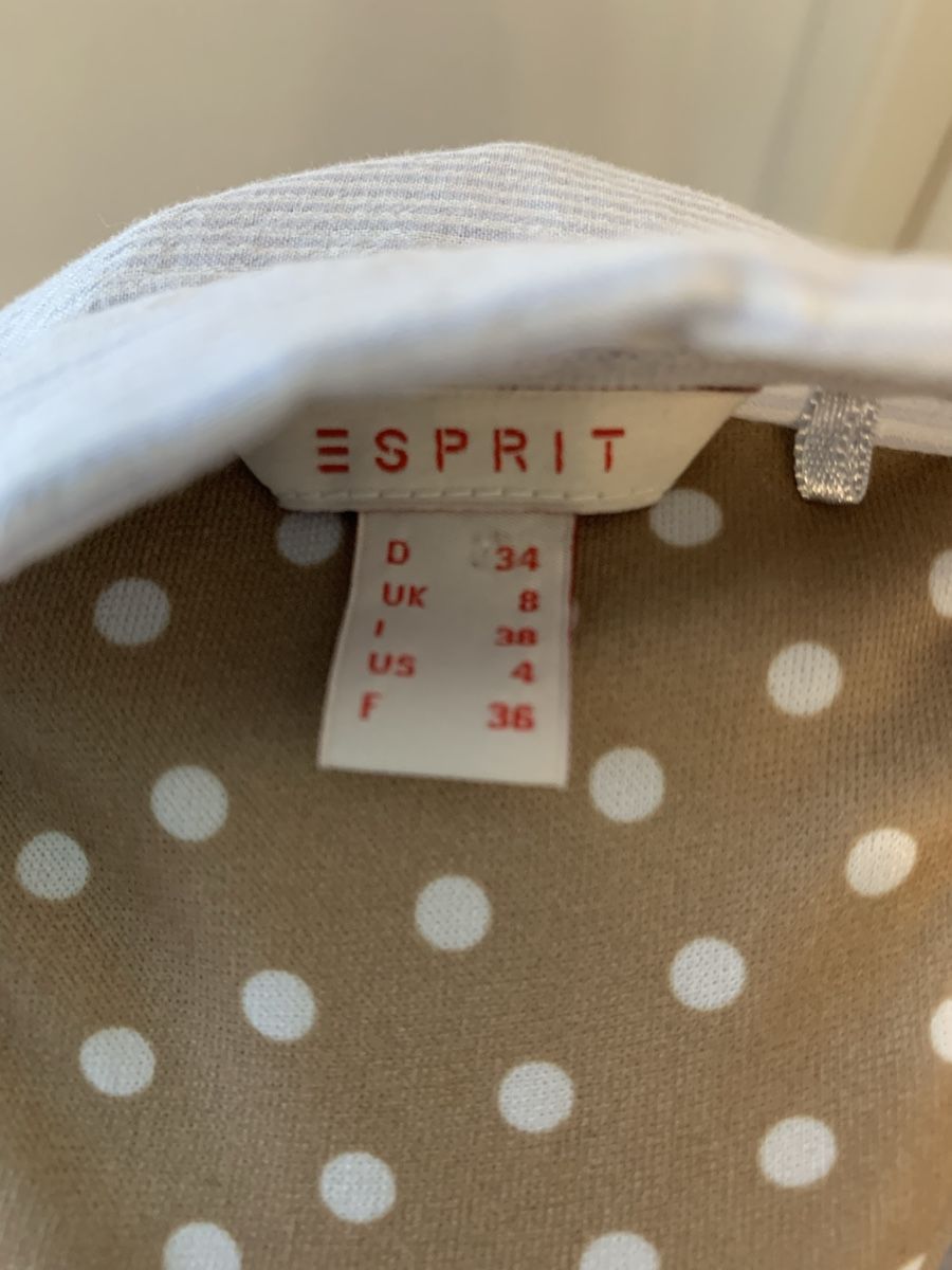 Esprit Blusen: Esprit Bluse, Gr. 34, hellblau leicht, gestreift – Gebraucht aus Frick von Cirilla 4