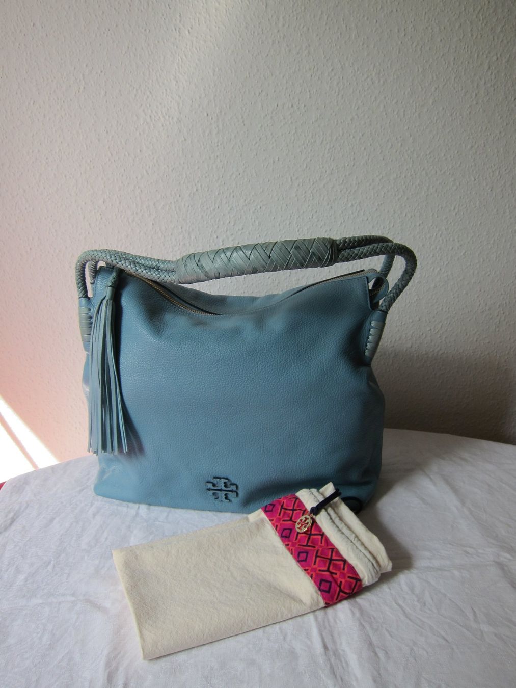 Tory Burch Borse da donna: Tasche Tory Burch, Leder, hellblau, Top Zustand! – Nuovo (secondo la descrizione) da Zürich venduto da Italia58 1