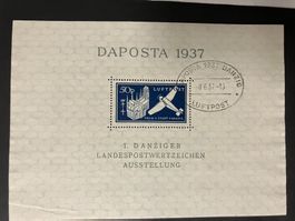 Danzig 1937, Mi Block 1+2, gestempelt, KP 360.--