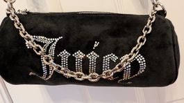 Juicy Couture Handtasche Schwarz Samtig Strass Super Zustand