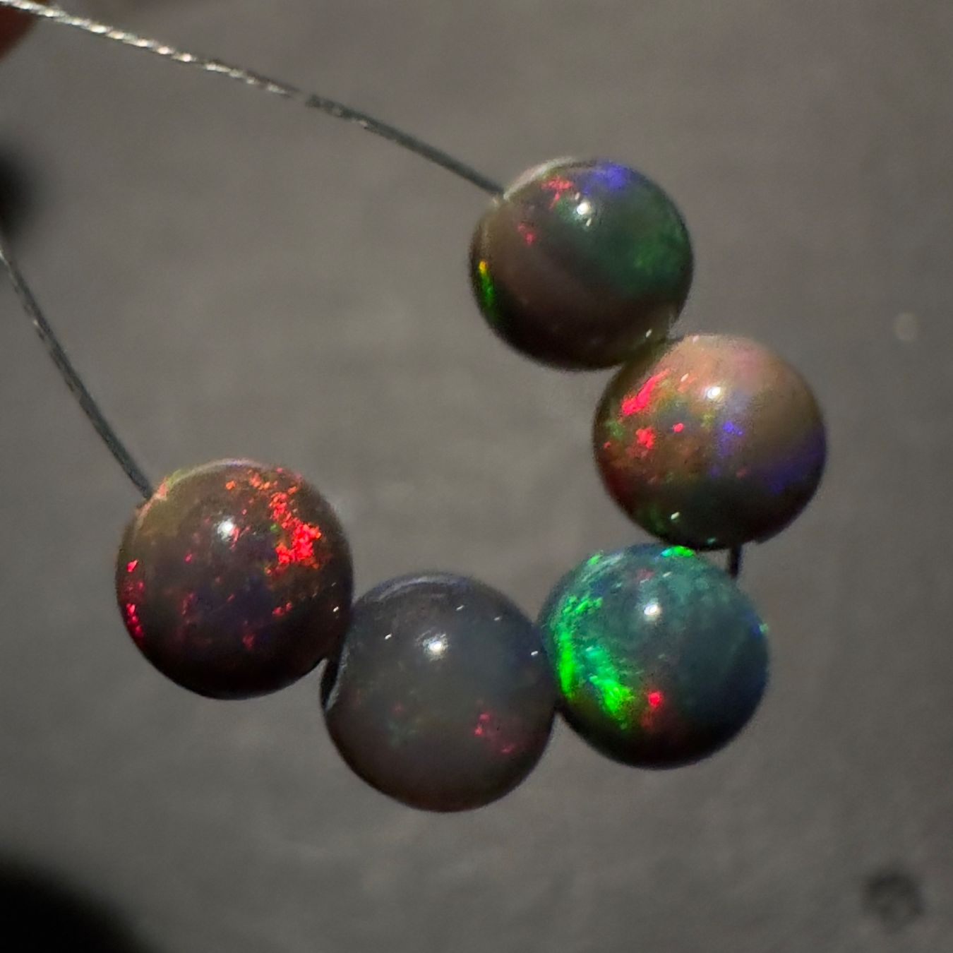 Edelsteine: 3.62 ct - Natural Ethiopian Opal Beads - 5 Pcs – Neu (gemäss Beschreibung) aus Zürich von Yoohooz 1