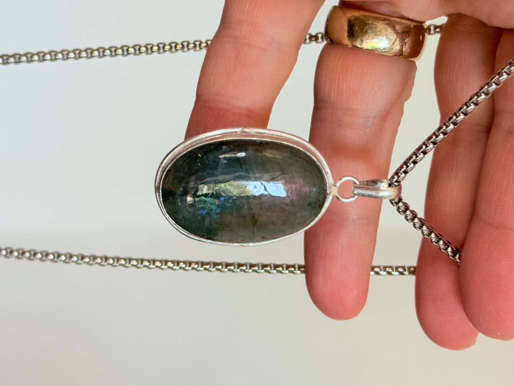 Ketten: Collier  Labradorite Neuf – Neu und originalverpackt aus Genève von AWWA 8