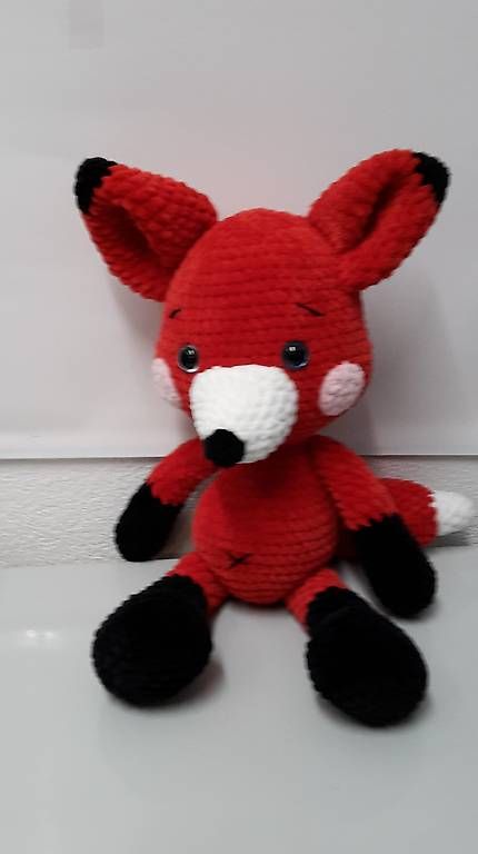 Giocattoli: Gehäkelter Fuchs rot, ca.35cm – Usato da Bischofszell venduto da ewa-shop 1