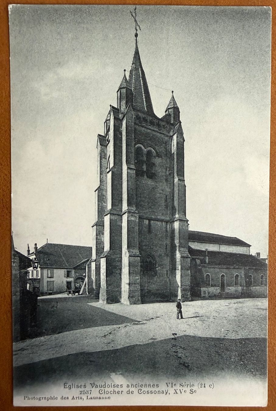 Ansichtskarten: Cossonay - Le clocher – Gebraucht aus Lutry von Ediego
