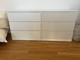 IKEA Malm (Kommode weiss, 6 Schubladen)