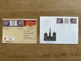 Schweiz - 2x 1976 Zwischensteg FDC S68