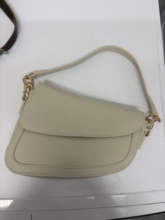 Borsa a spalla color crema con catena, come nuova