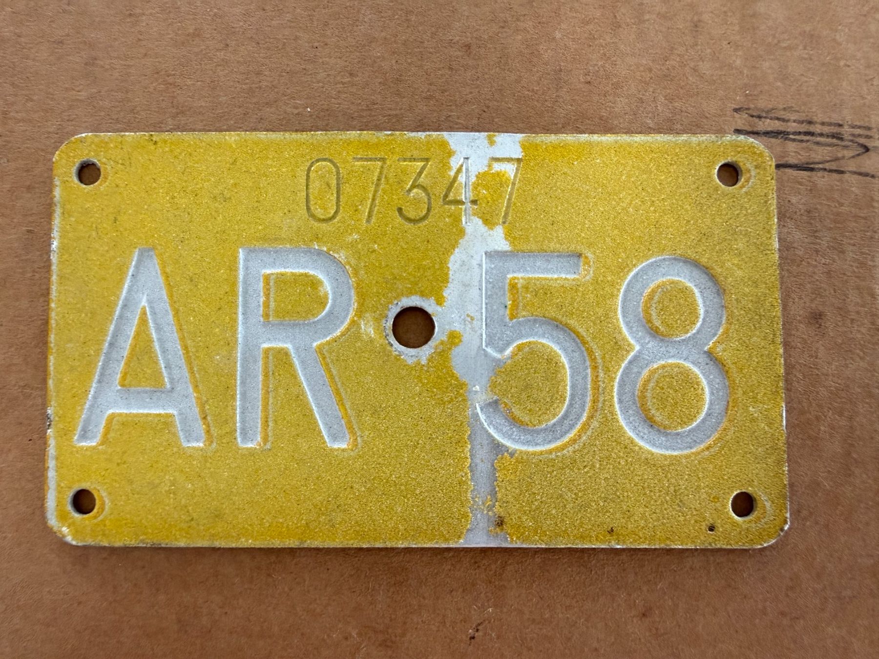Ecriteaux: Velonummer Appenzell 1958 – D'occasion à Niederwil AG par PlateSale19