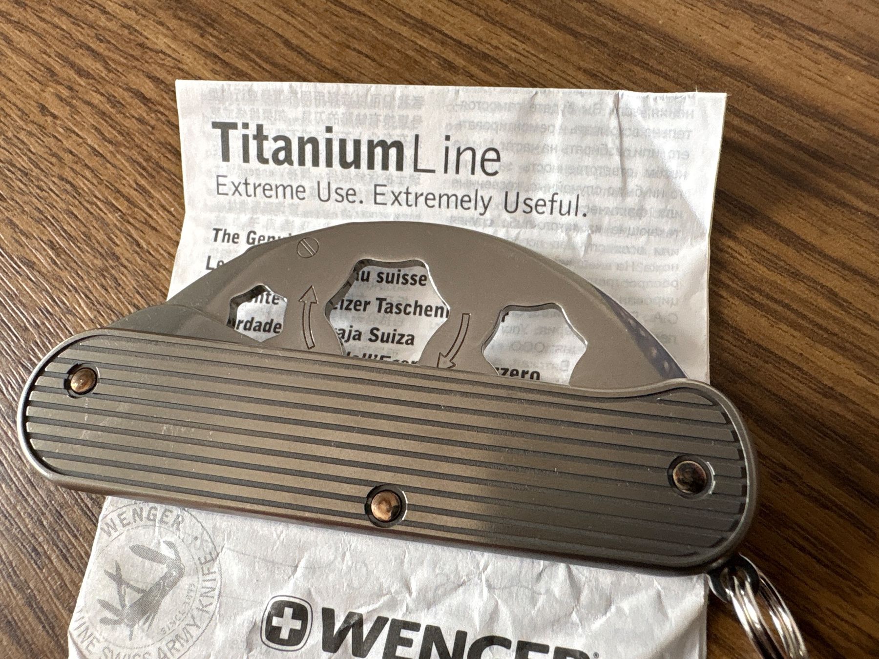 Wenger Taschenmesser: WENGER - Titanium Line - Sackmesser/Werkzeug – Gebraucht aus Andwil SG von Rainboli 9