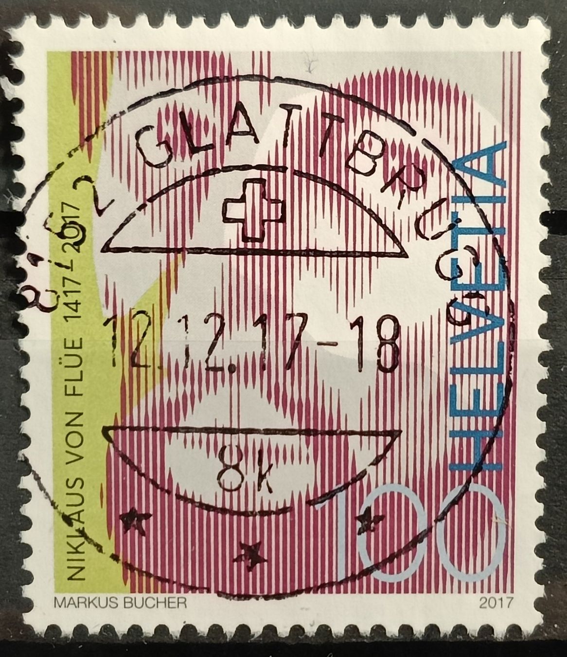 Tutti i francobolli: 2017 Nikolaus von Flüe Top Stempel – Usato da Dübendorf venduto da goeggi79