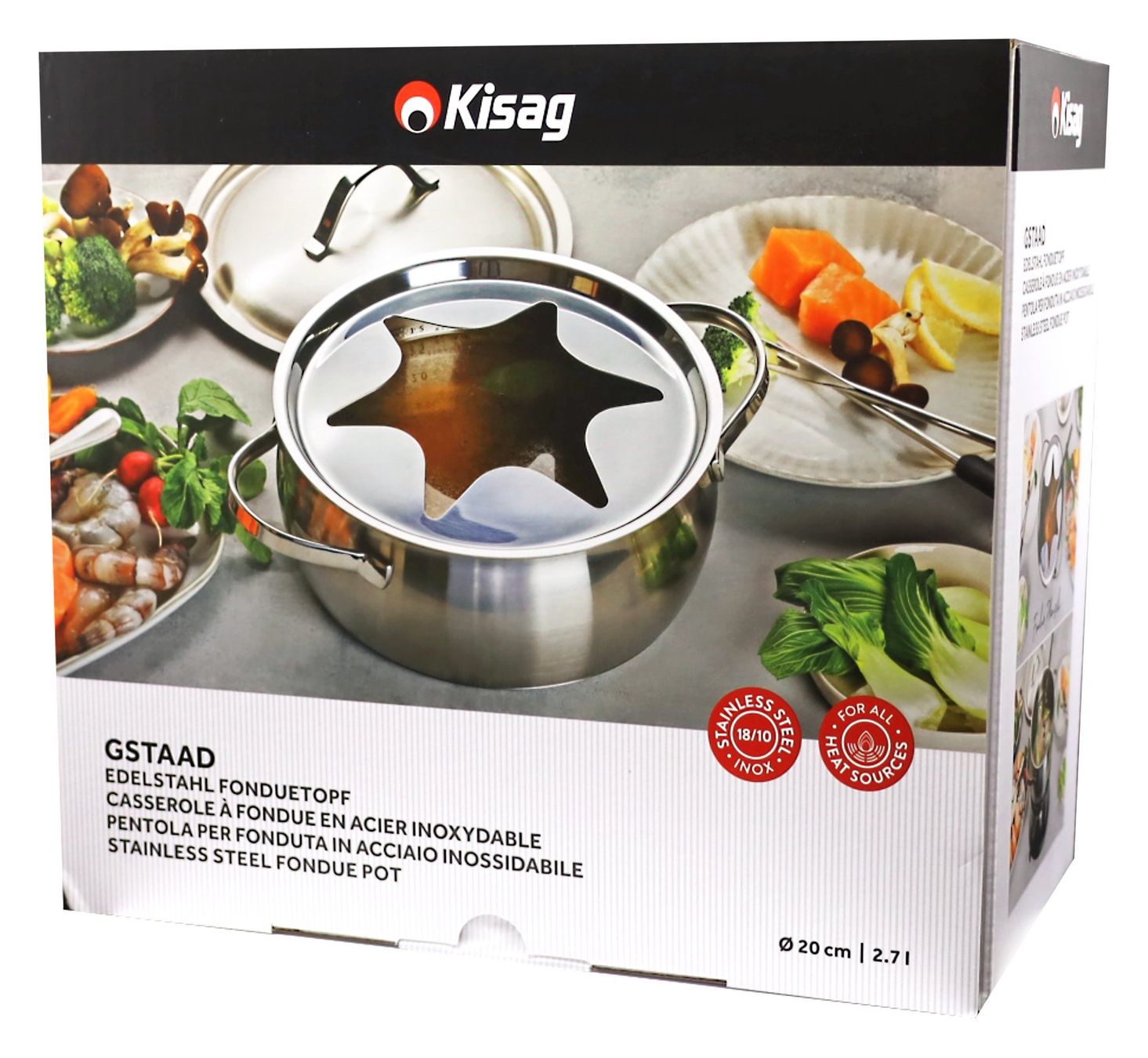 Kisag Pentole: KISAG Bourguignonnetopf Gstaad ø 20 cm – Nuovo e nell'imballaggio originale da Kägiswil venduto da pebart 1