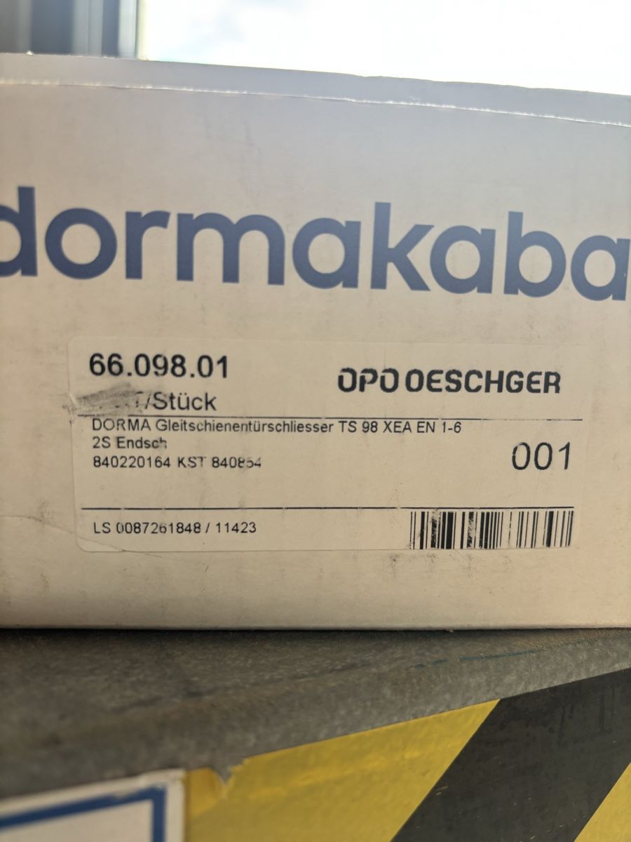Dormakaba Ferramenta: Türschliesser DormaKaba 4seitig – Nuovo e nell'imballaggio originale da Würenlingen venduto da schmidraphaelstefan 1