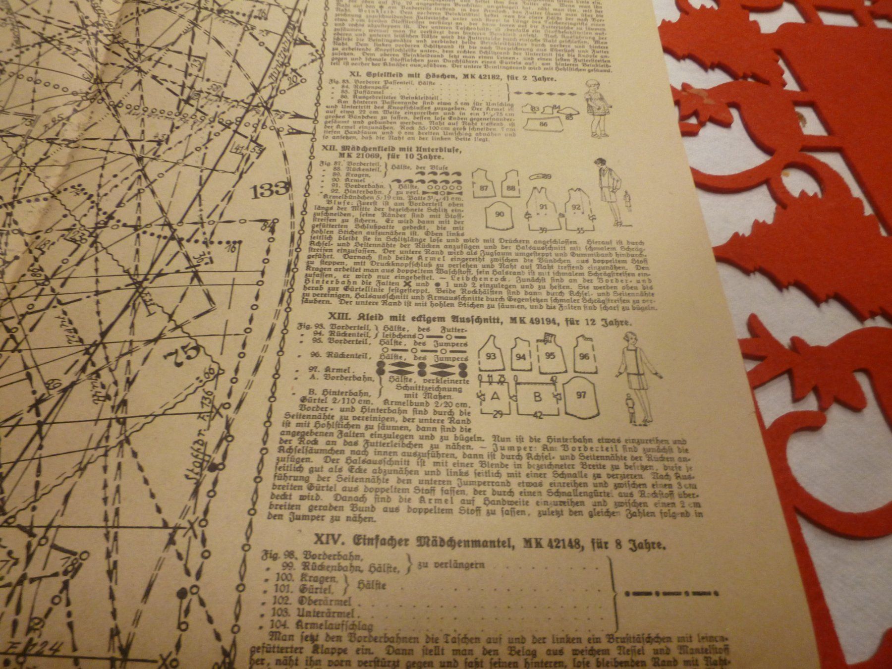 Schnittmuster: Modenschau  Schnittbogen 1929 Design Art De Co Schneider Mod – Gebraucht aus Luzern von leseratte24 7