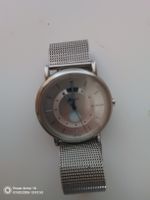 Armbanduhr Edelstahl Meshband Herren Uhr 