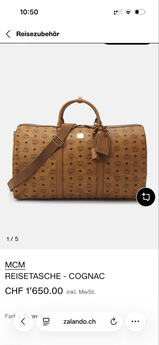 Borse: MCM REISETASCHE - COGNAC – Nuovo (secondo la descrizione) da Biel/Bienne venduto da ELISNIGHT