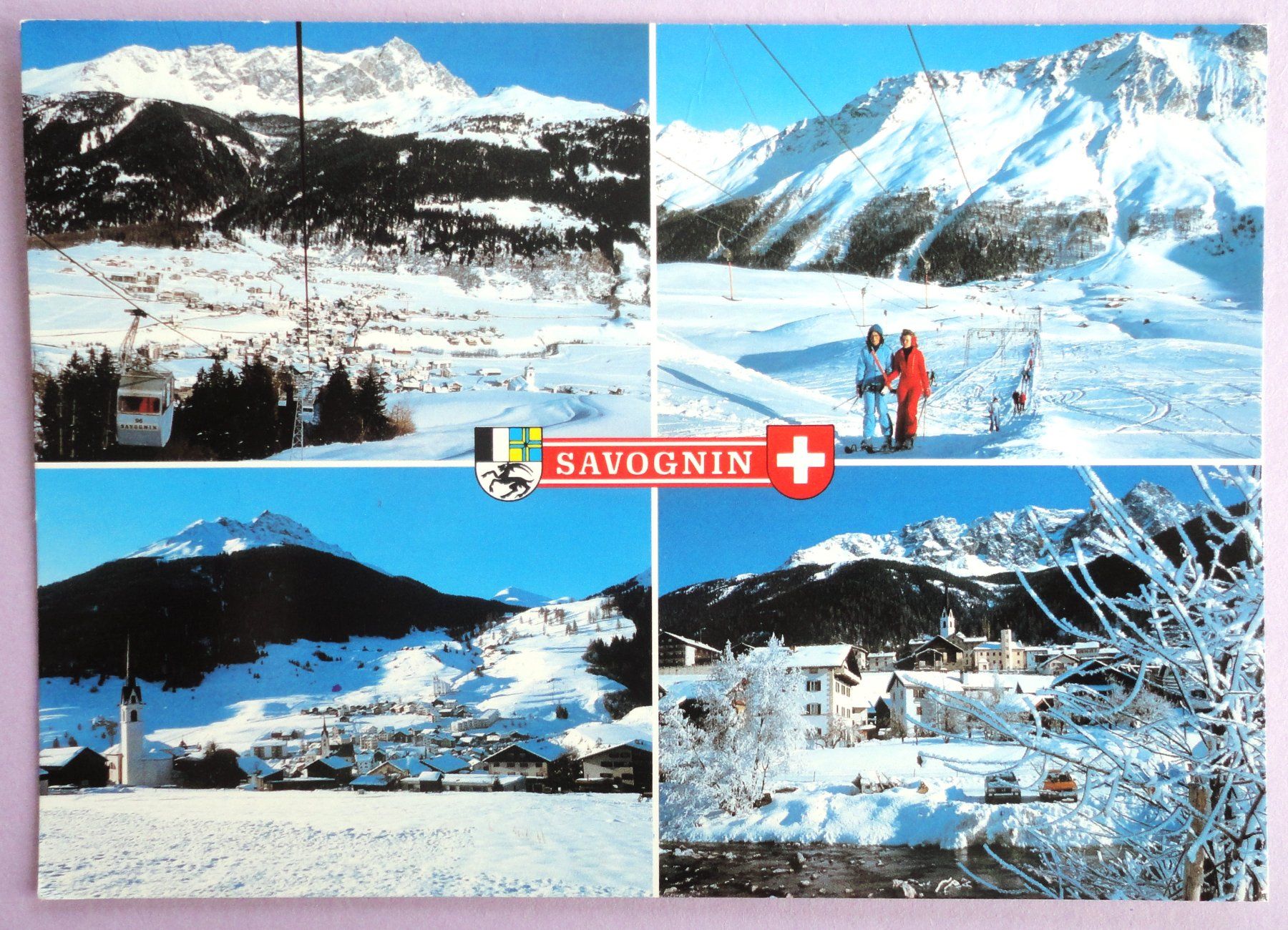 Cartoline postali: Savognin 1173 m – Usato da Fétigny venduto da Billy2miny