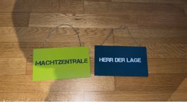 Schilder zum aufhängen 