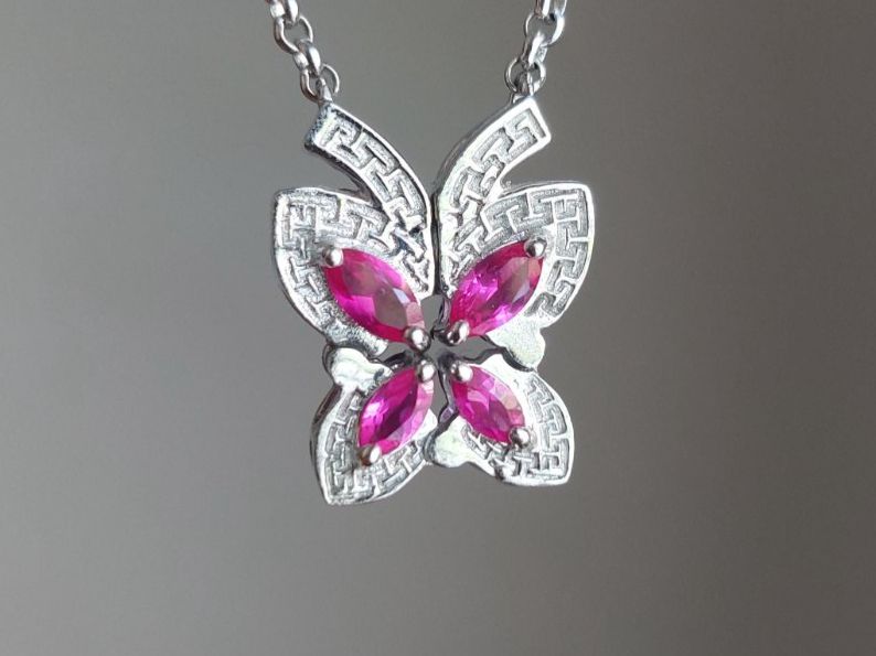 Catenine: Silberkette mit Anhänger – Usato da Baden venduto da BanaBoutique