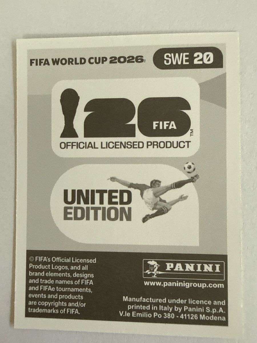 Panini Carte collezionabili: FIFA WM 2026 SWE 20 – Nuovo (secondo la descrizione) da Stäfa venduto da eko_lkv8 1