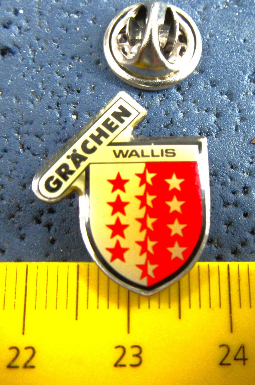 Swiss Placchette & Badge: GRÄCHEN WALLIS SCHWEIZ PIN – Usato da Ettingen venduto da Hausi4711