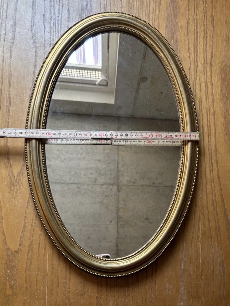Specchi: Miroir ovale doré vintage chic – Usato da Dotzigen venduto da SecondHandGems 2