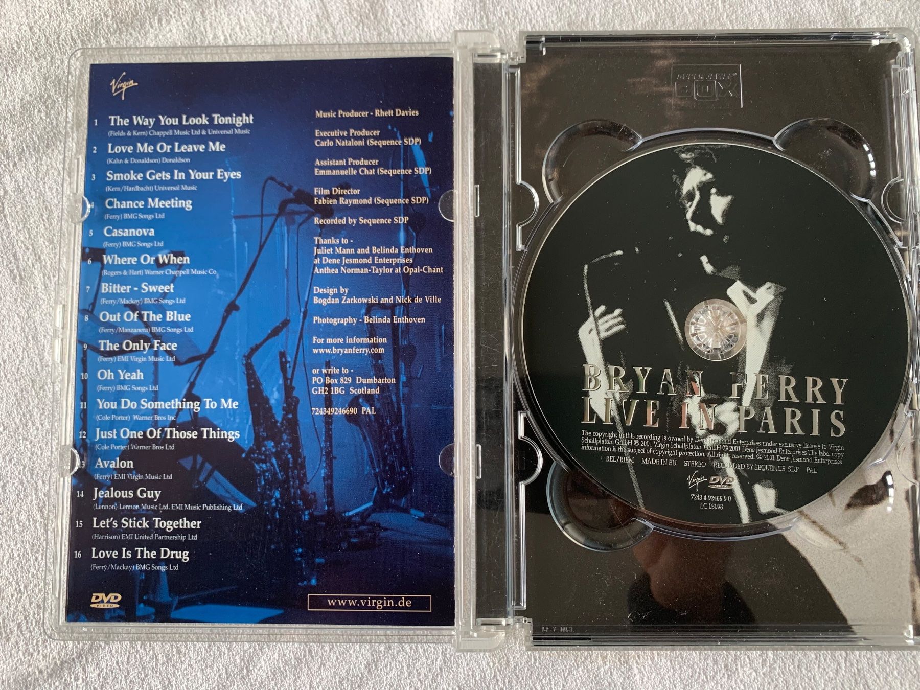 Tutti i DVDs: Bryan Ferry in Concert - DVD – Usato da Zürich venduto da Siv3 1
