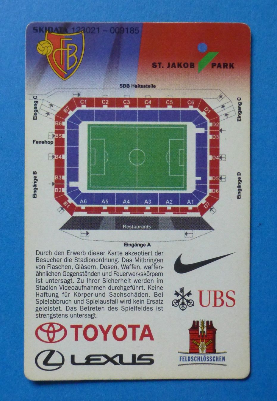 FC Basel Plaketten & Abzeichen: FC Basel vs. Celtic Glasgow 2002 – Original-Ticket & Pin – Gebraucht aus Basel von Falconis 4