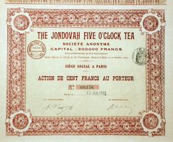 Jondovah Five o'Clock Tea, Paris - 1913