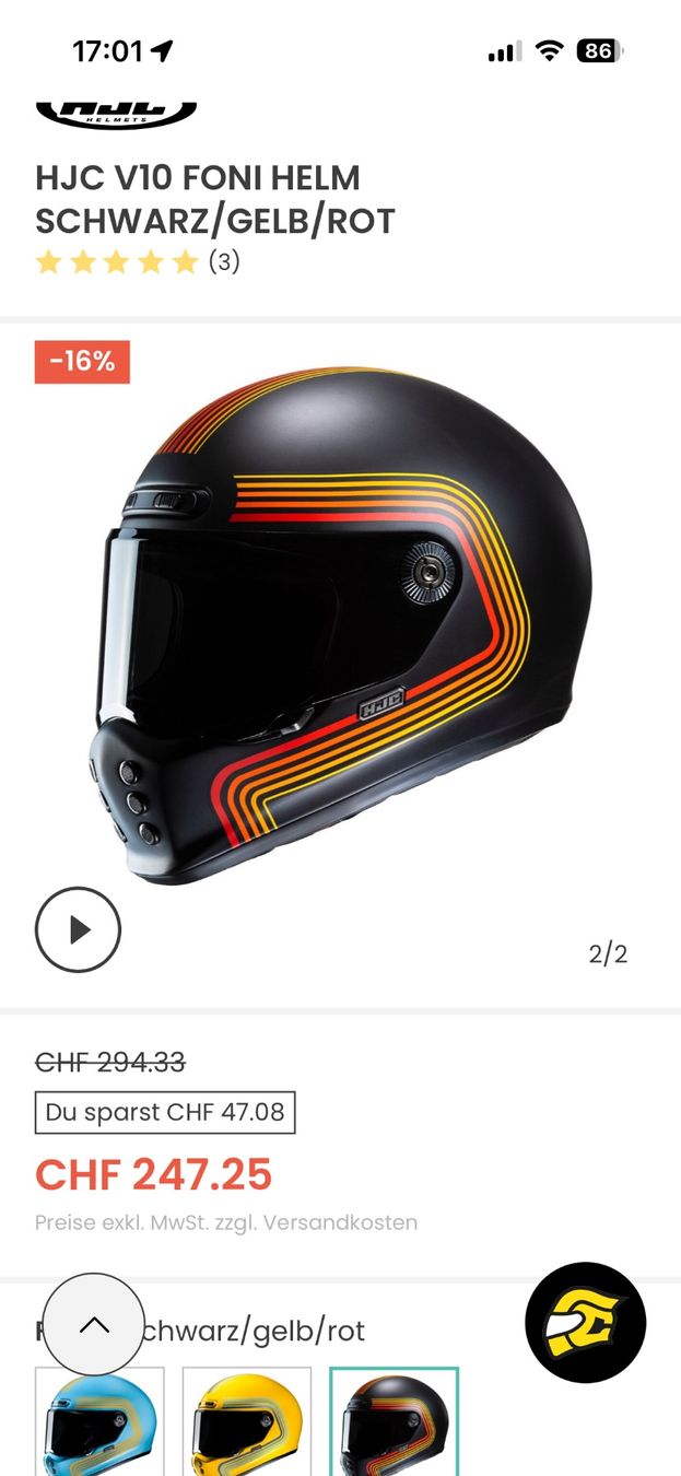 HJC Casques & visières: HJC Motorradhelm – Neuf (Voir description) à Grindelwald par Chrli 9