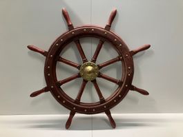 original Schiffs Steuerrad ca. 104cm Dm, 9cm dick ab 1.-