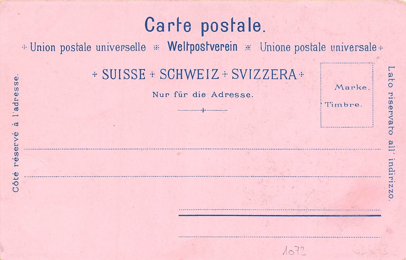 Cartoline postali: Schlumpf Litho - Wengernalp Kleine Scheidegg – Usato da Schwyz venduto da Seffi56 1