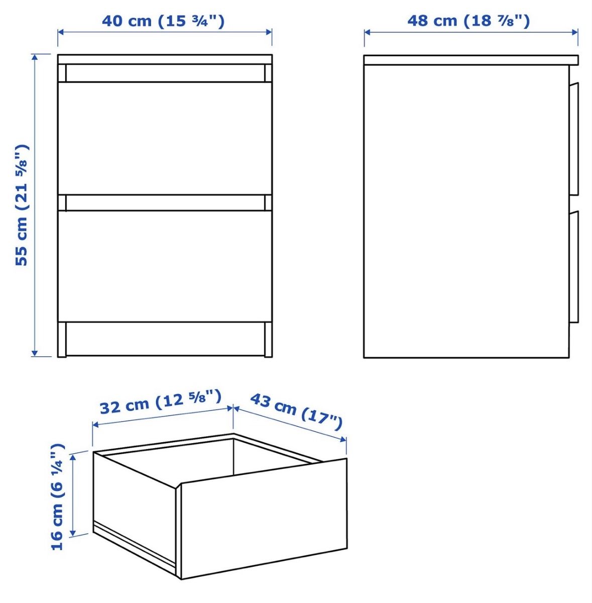 Comodini: table de nuit à tiroir malm ikea édition limitée miroir – Usato da Martigny venduto da candicefr 3