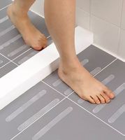 Anti Slip Streifen Transparent Dusche!