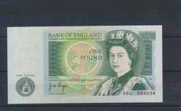 England, Banknote - 1 Pfund, bankfrisch