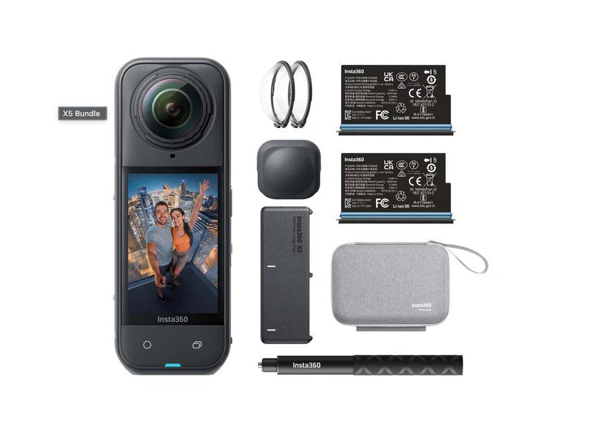 Insta360 Action Cam: Insta360 X5 Essentials Bundle mit Garantie bis 2028 – Nuovo (secondo la descrizione) da Büsserach venduto da Hot_Shots 1