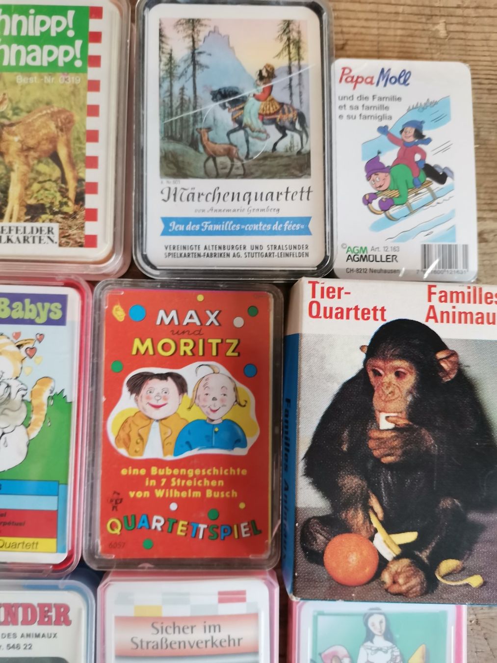 Jeux: Max und Moritz, Schwarzer Peter Quartett, Kinder Quartett, L – D'occasion à Wiedlisbach par materialkreislauf 3