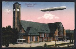 Oldenburg i. Gr., Zeppelin über dem Bah