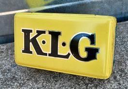 alte Blechdose KLG - Zündkerzen für Motobecane & Citroen