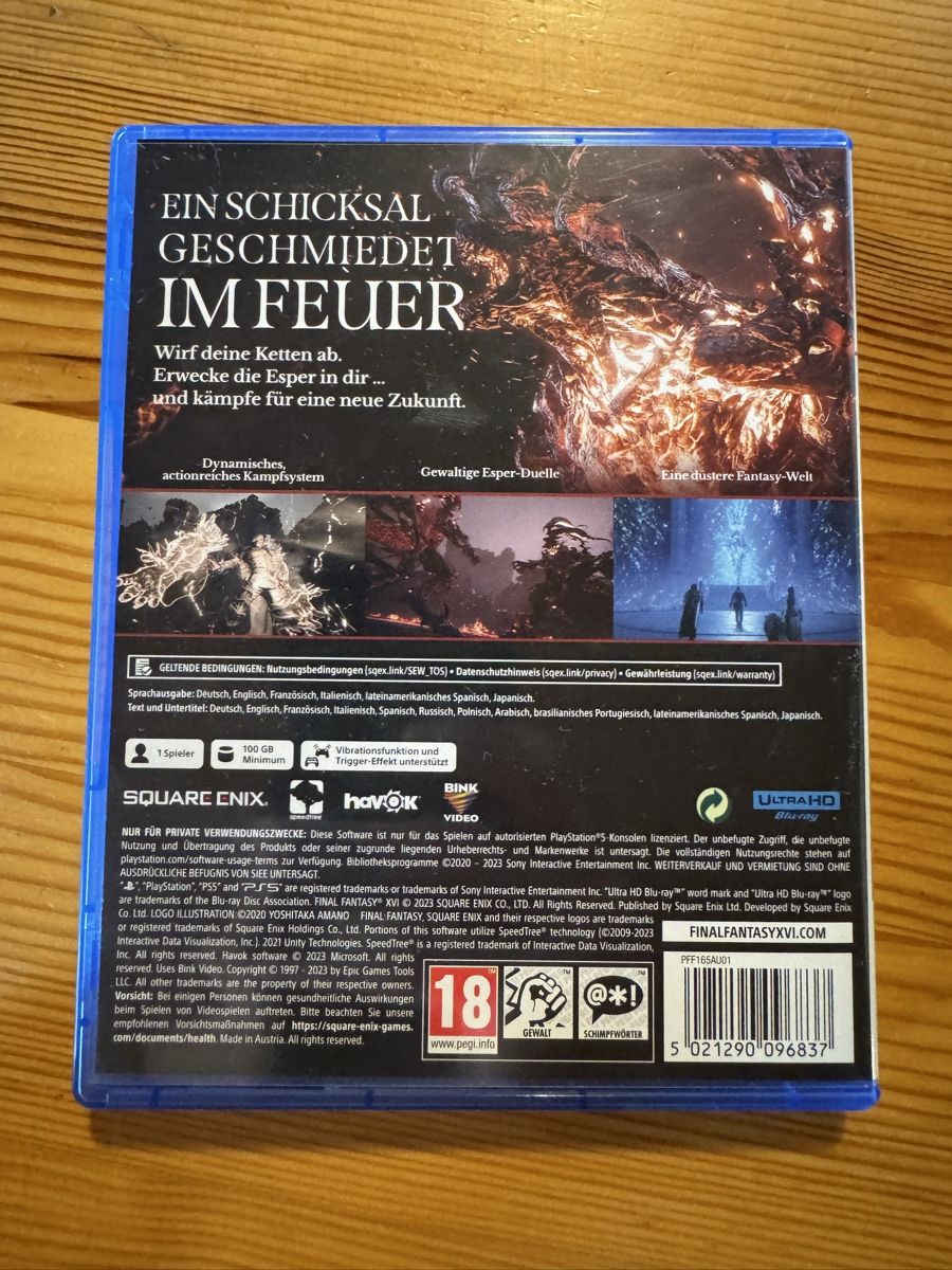 Sony Jeux: Final Fantasy 16, PS5 – D'occasion à Schwerzenbach par nik_bcj2 1