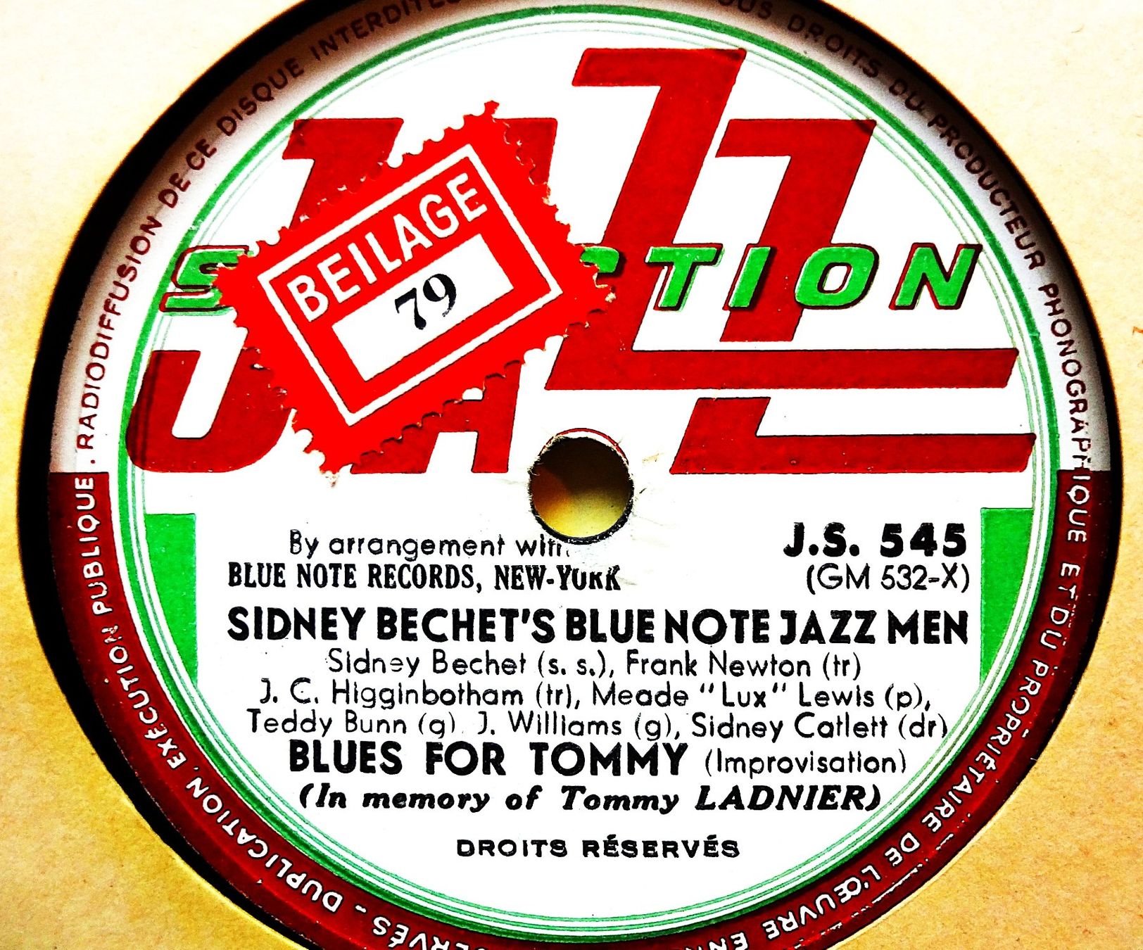 Dischi in vinile: Sidney Bechet, Album mit 12 Jazz Schellackplatten 30cm – Usato da Hemishofen venduto da Phonomandy 7