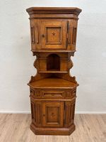 Vintage Eckschrank im ländlichen Barock Stil Sternintarsien